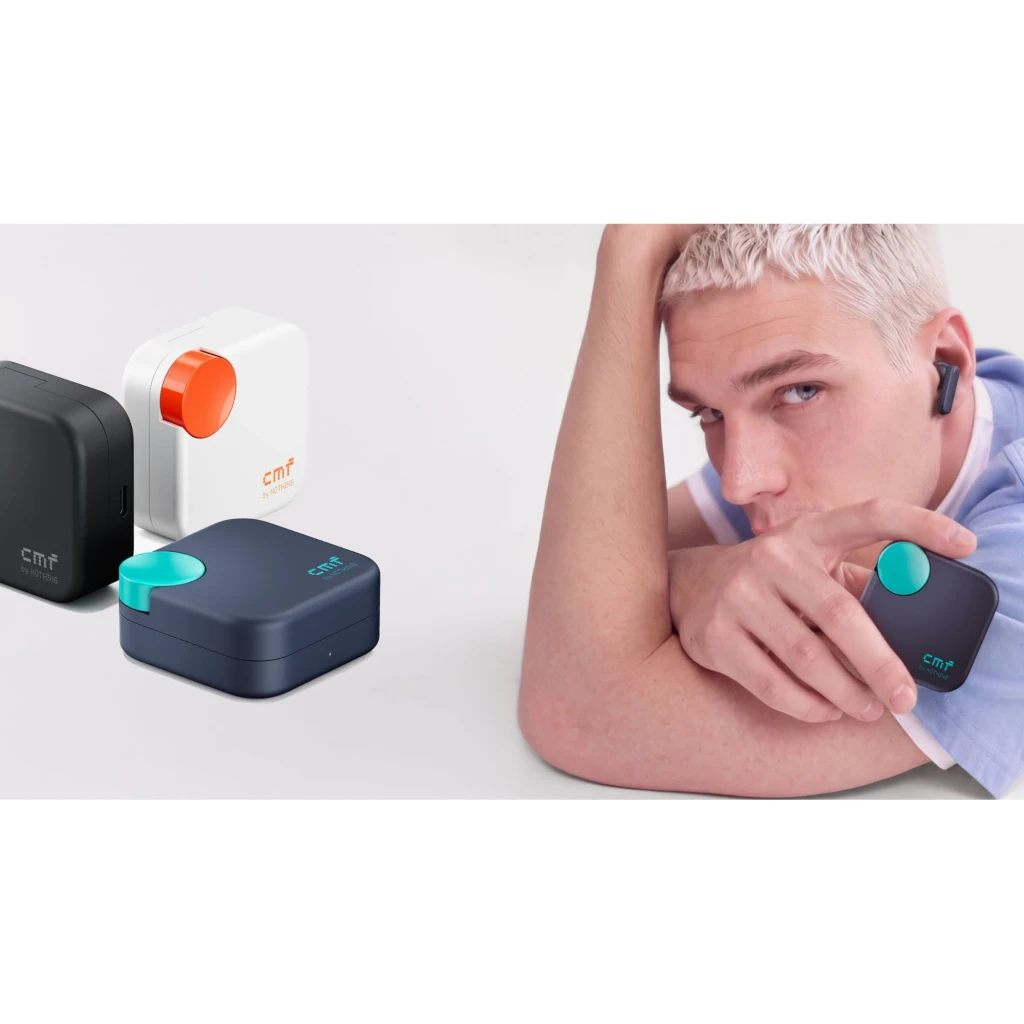 Auriculares CMF by Nothing Buds Neo Cancelación de Ruido TWS In-Ear Bluetooth Negro, lifestyle: hombre con earbud puesto
