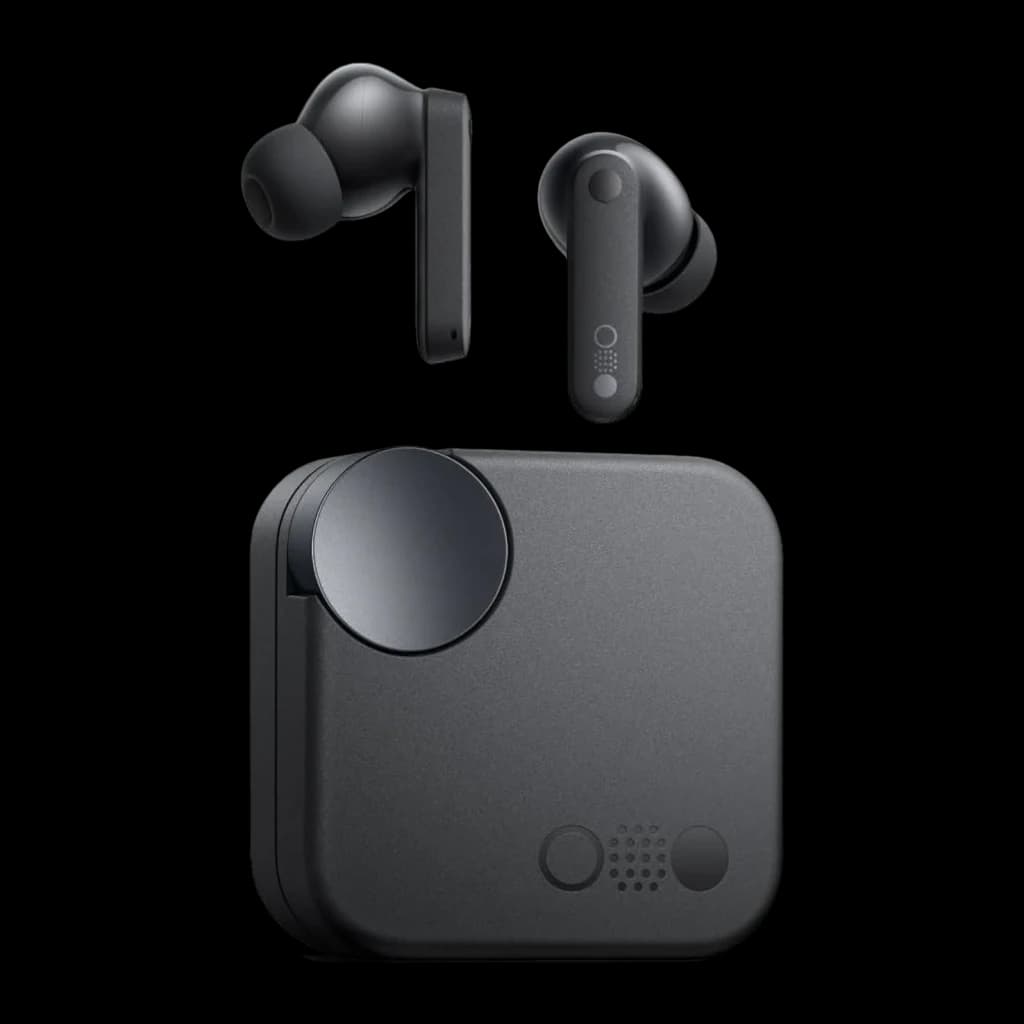Auriculares CMF by Nothing Buds Neo Cancelación de Ruido TWS In-Ear Bluetooth Negro, vista frontal: earbuds flotando