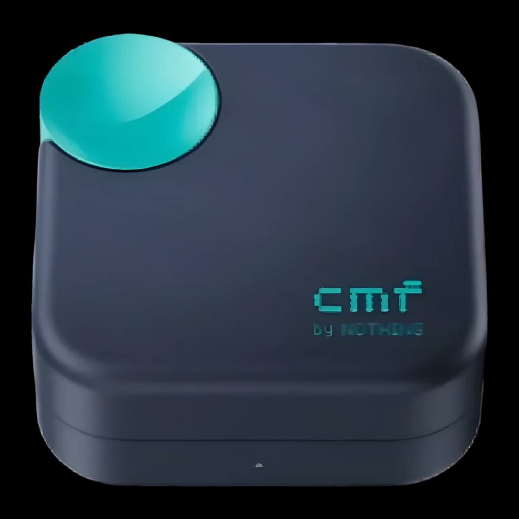 Auriculares CMF by Nothing Buds Neo Cancelación de Ruido Adaptativa TWS Azul Oscuro, vista superior: estuche cerrado