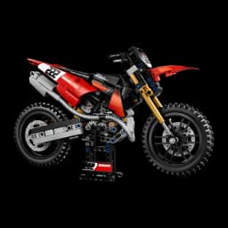 LEGO Technic 42238 Ducati Desmo450 MX Factory rouge y noir - détail 2