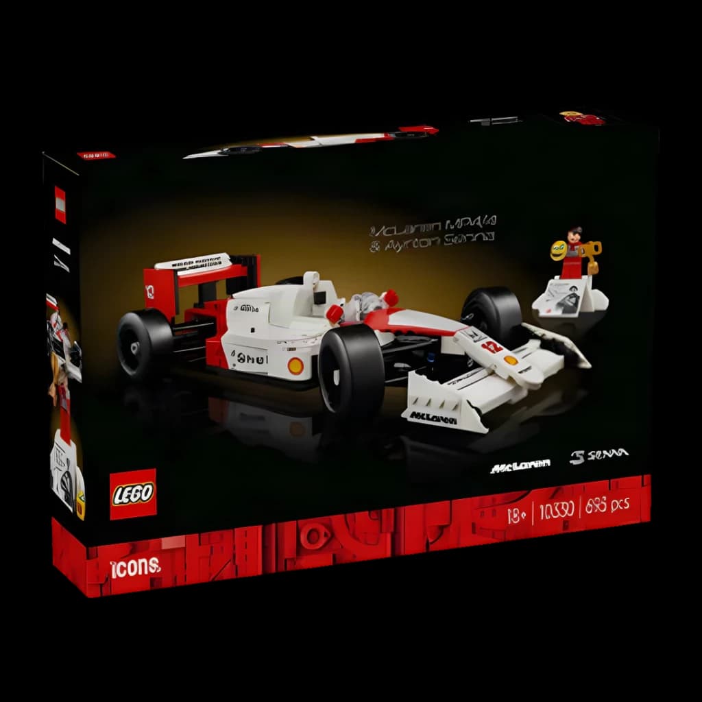 LEGO Icons 10330 McLaren MP4/4 & Ayrton Senna verde; rouge - vue principale