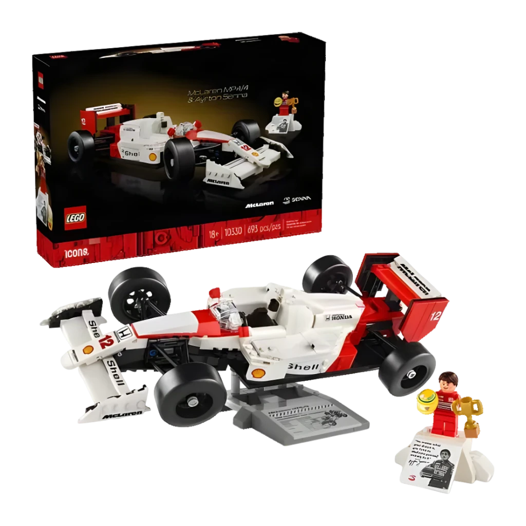 LEGO Icons 10330 McLaren MP4/4 & Ayrton Senna verde; rojo - vista principal - Ítem1
