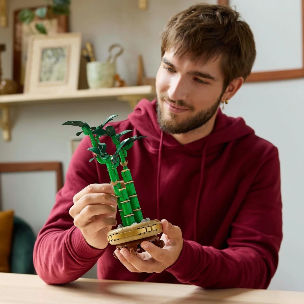 LEGO Botanicals Bambú de la Suerte 10344 verde; rojo - vista principal - Ítem3