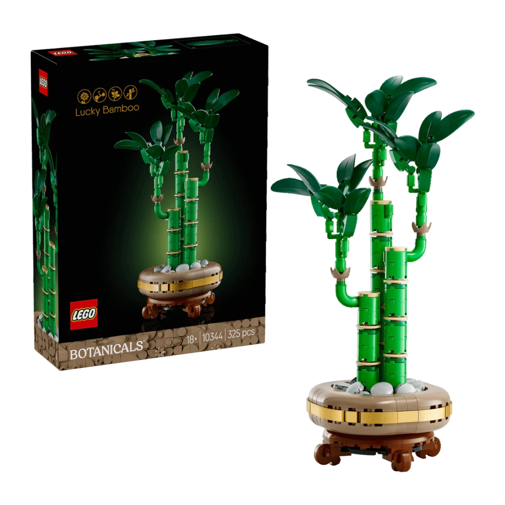 LEGO Botanicals Bambú de la Suerte 10344 verde; rojo - vista principal - Ítem2
