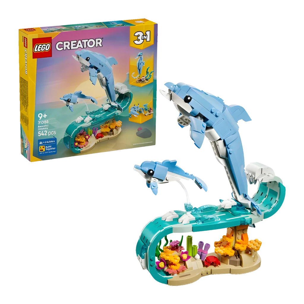 LEGO Creator 3 en 1 31385 Criaturas Marinas: Hermosos Delfines multicolor - vista principal - Ítem1