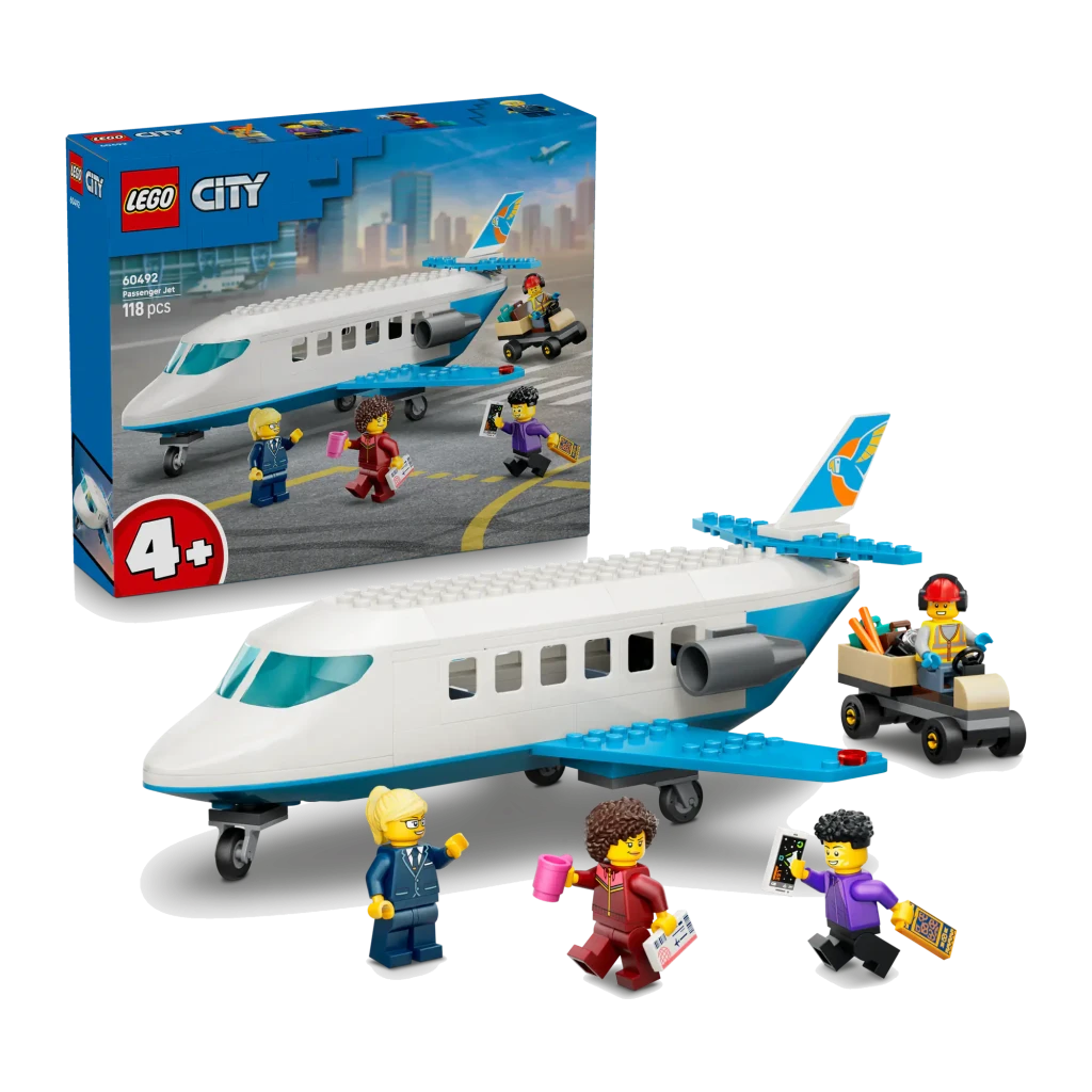 LEGO Set de construcción City Avión de Pasajeros 60492 blanco y azul - vista principal - Ítem2