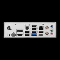 MSI PRO Z890-P WIFI negro plateado, panel trasero: puertos USB, HDMI, DisplayPort, LAN, Wi-Fi 7 y audio