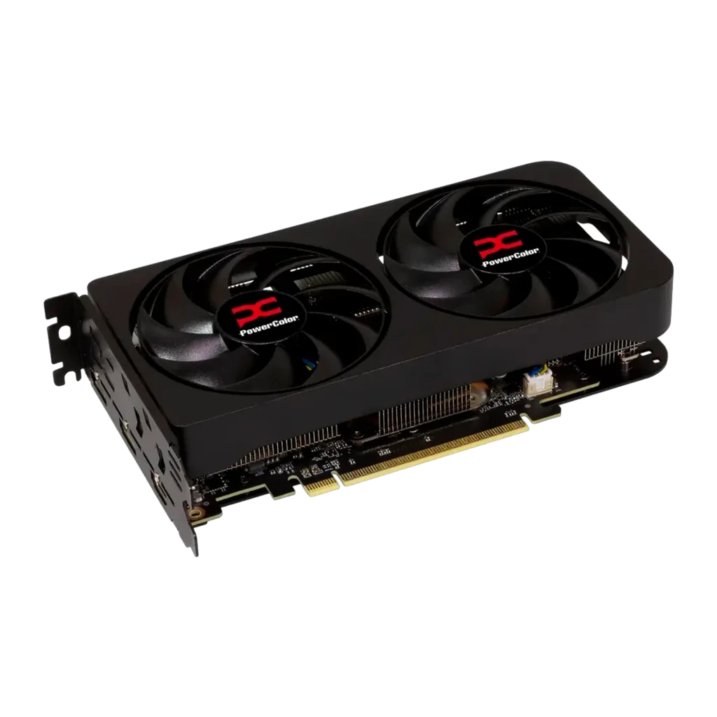 PowerColor Radeon RX 9060 XT Reaper 16GB GDDR6 preta, conteúdo da caixa: placa gráfica com duplo ventilador e caixa Reaper - Item2