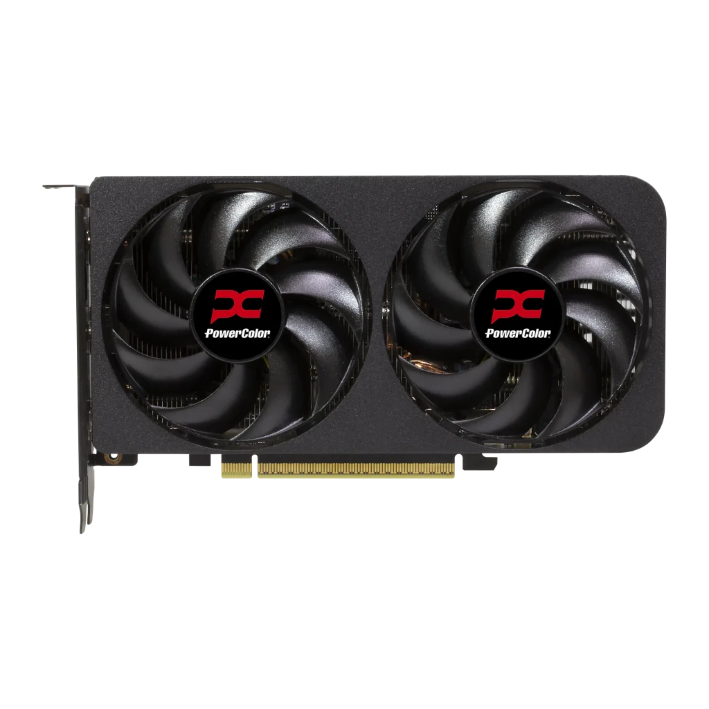 PowerColor Radeon RX 9060 XT Reaper 16GB GDDR6 preta, conteúdo da caixa: placa gráfica com duplo ventilador e caixa Reaper - Item1