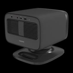 Philips Projecteur NeoPix 450 Smart 1080p noir, vue arrière: ports HDMI, USB et grille de ventilation sur socle rotatif