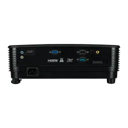 Acer Projecteur X129H Noir, vue arrière: ports HDMI, VGA, RS232, audio et connecteur d'alimentation