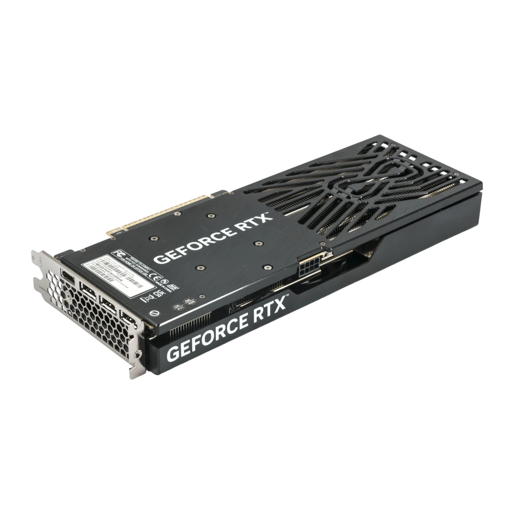 Gainward GeForce RTX 5060 Ti Python III 16GB, vista con caja: tarjeta gráfica negra triple ventilador junto a su packaging - Ítem2