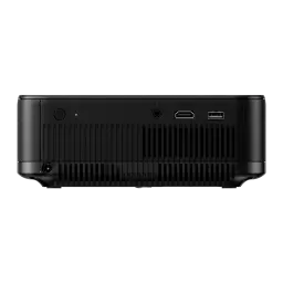 Epson V11HB73140 700lm 3LCD 4K noir, vue arrière: ports HDMI, USB-A, jack audio et bouton marche