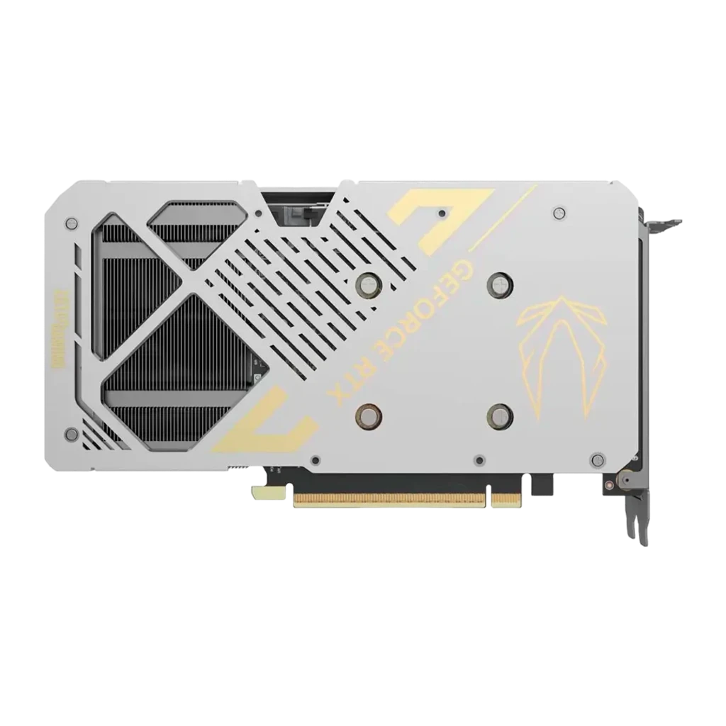 ZOTAC RTX 5060 Ti 16GB Twin Edge OC blanc, kit boîte et carte: boîte blanche RTX 5060Ti 16GB avec GPU en angle - Ítem2