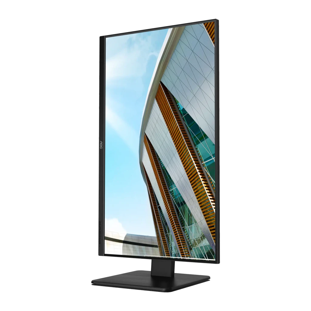 AOC Monitor U32P2 31.5 pulgadas 4K Negro, vista frontal: pantalla con iconos 32