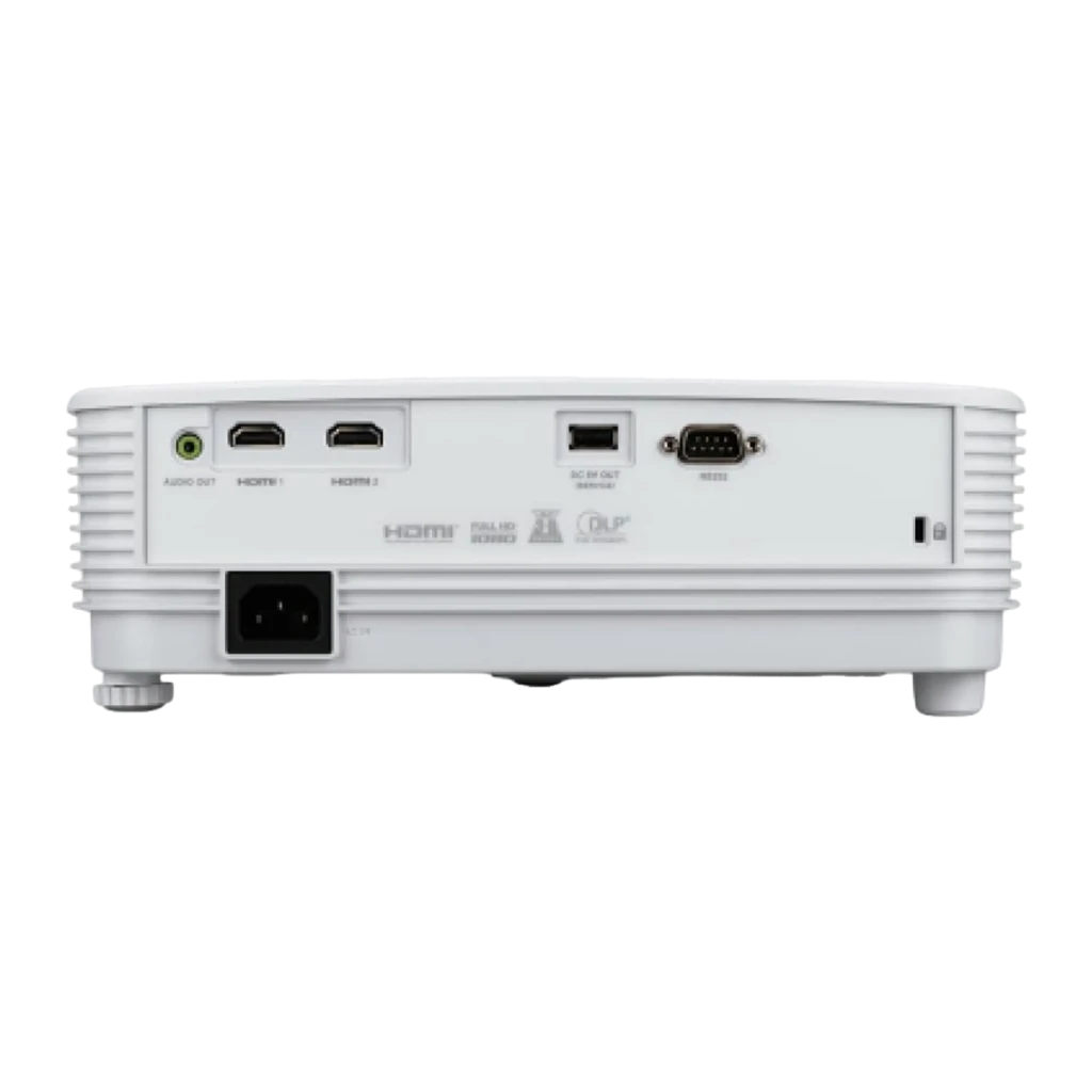 Acer Projecteur X1526 Full HD 4000lm DLP Blanc, vue avant-dessus: objectif et grilles latérales visibles - Ítem1