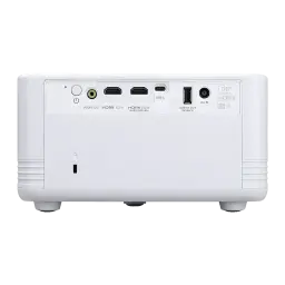 Acer Projecteur PD1810IC 4K UHD RGB-LED Blanc, vue arrière: ports HDMI x2, USB-C, USB, DC-IN et sortie audio