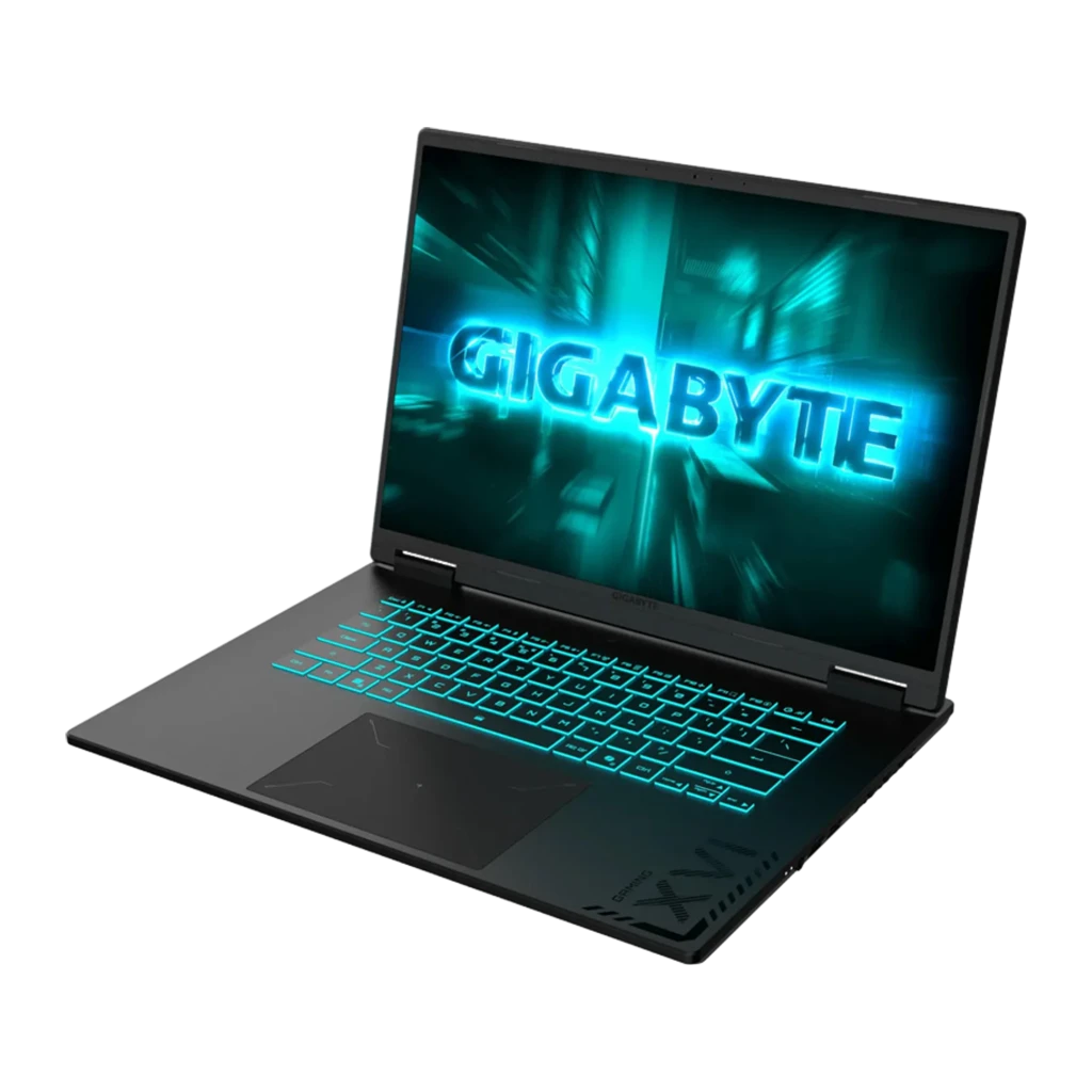 GIGABYTE A16 CVH 1TB Negro, vista frontal: pantalla 16