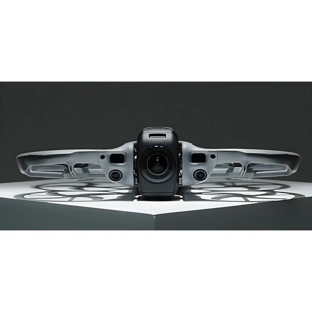DJI Drone Avata 2 Fly More Combo 46GB, vista conjunto: drone, óculos FPV, controlo e duas baterias sobre fundo preto - Item7