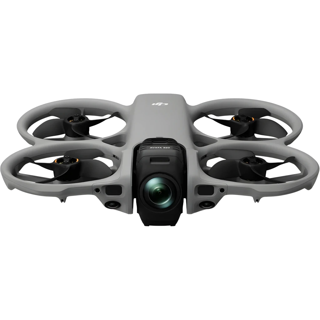 DJI Drone Avata 2 Fly More Combo 46GB, vista conjunto: drone, óculos FPV, controlo e duas baterias sobre fundo preto - Item2