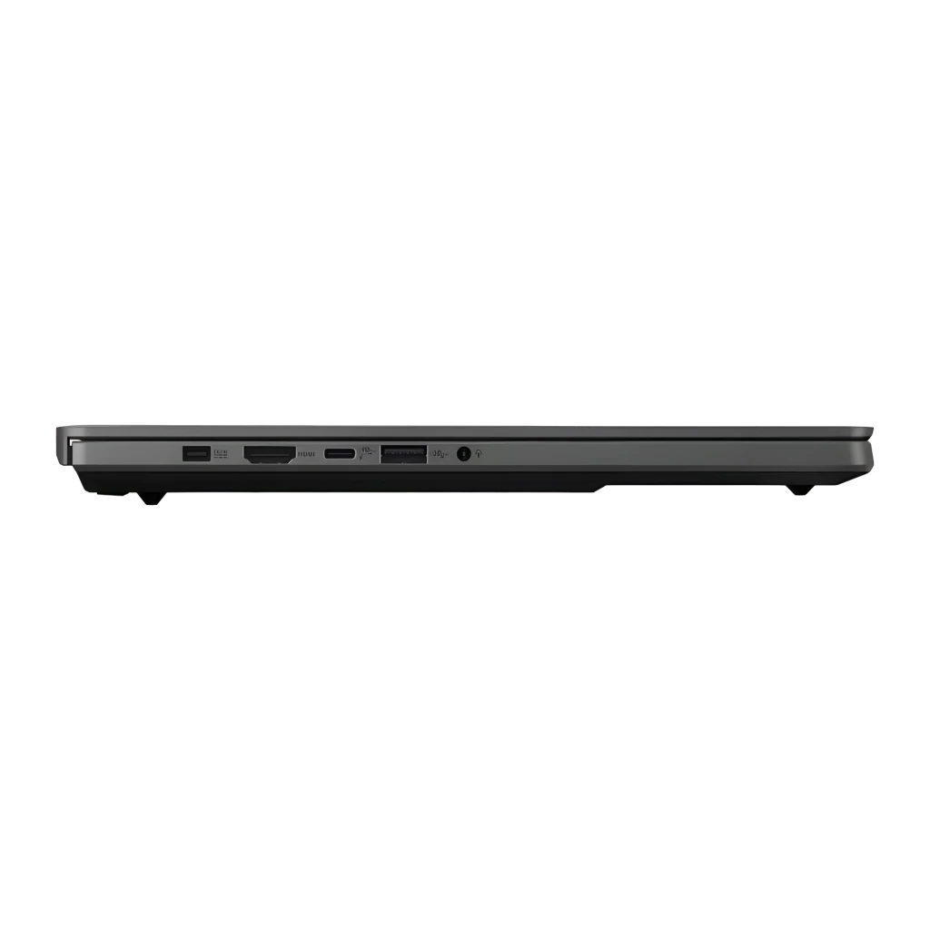 ASUS ROG Zephyrus G14 GA403WW 1TB gris, vista frontal: pantalla OLED con logo ROG y teclado retroiluminado visibles - Ítem6