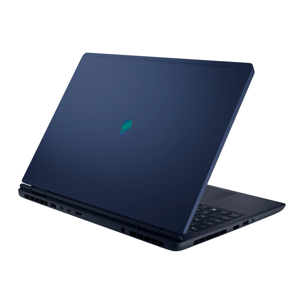 Alienware Aurora 16 1TB Indigo, vista frontal: pantalla con Sonic Shadow Generations, teclado y touchpad visibles - Ítem4
