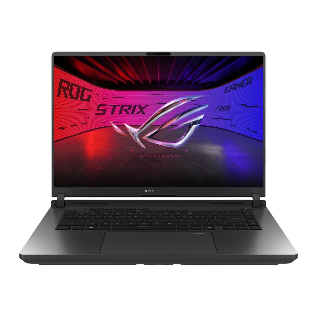 ASUS ROG G615JPR 1TB Gris Eclipse, vista frontal: pantalla con specs RTX 5070, ROG Nebula Display 2,5K 240Hz y teclado - Ítem1
