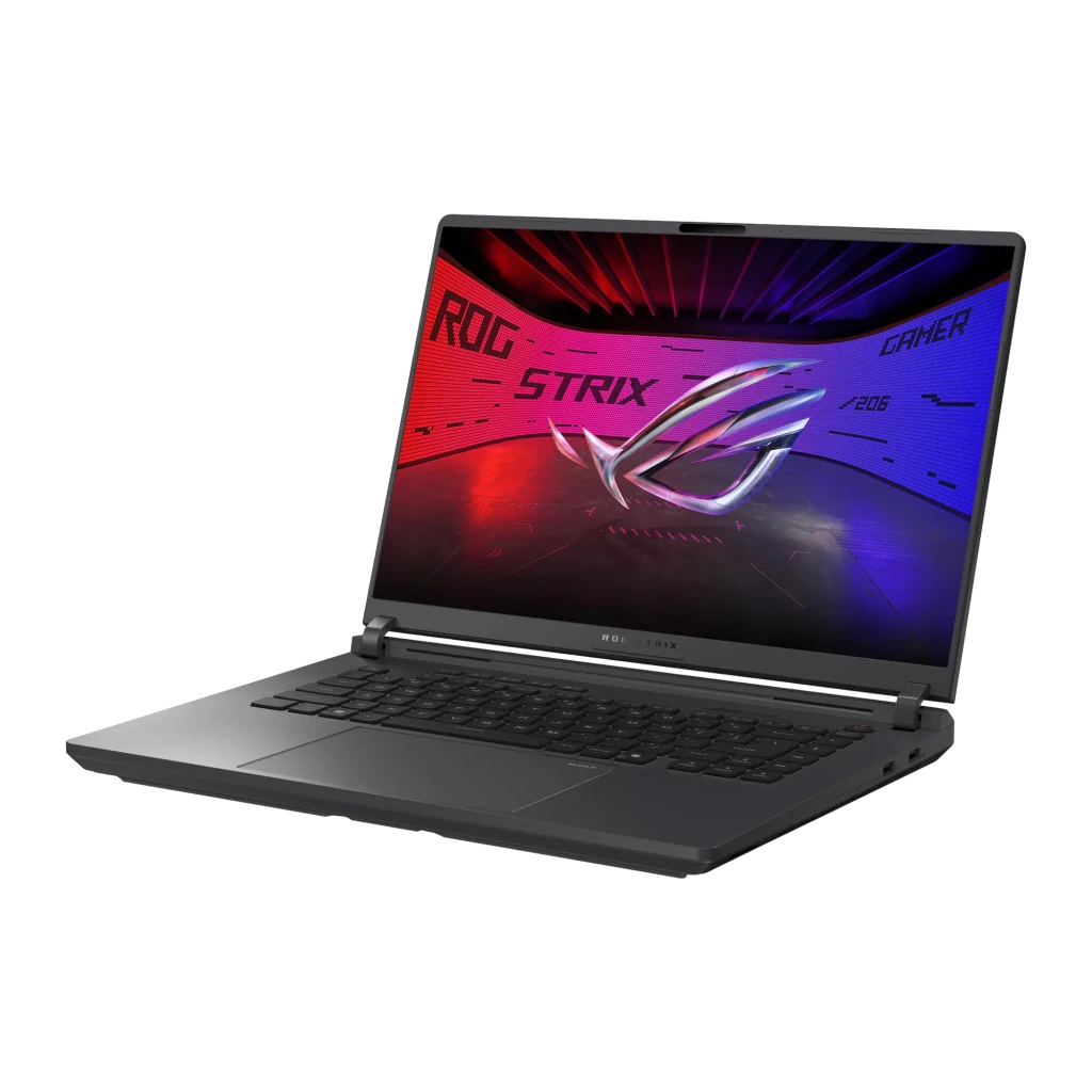 ASUS ROG G615JPR 1TB Gris Eclipse, vista frontal: pantalla con specs RTX 5070, ROG Nebula Display 2,5K 240Hz y teclado - Ítem3