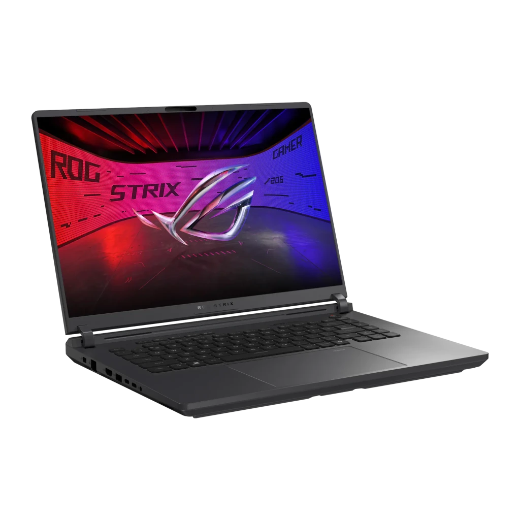ASUS ROG G615JPR 1TB Gris Eclipse, vista frontal: pantalla con specs RTX 5070, ROG Nebula Display 2,5K 240Hz y teclado - Ítem2