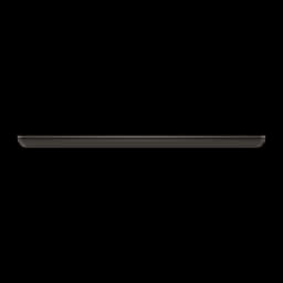 MSI Vector 18 HX AI 1TB Cosmos Gray, vue de face: profil fin de l'ordinateur fermé sur fond noir