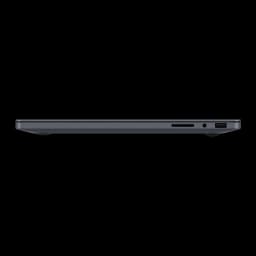 Samsung Galaxy Book6 Ultra 16" 1TB Gris, lateral derecho: lector SD, jack audio y puerto USB-A visibles