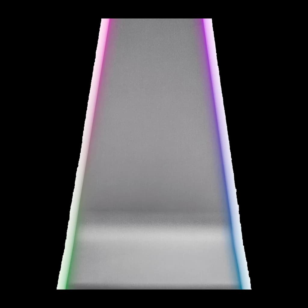 Thermaltake ARGENT HS1 RGB Stand Hub preto-cinza, detalhe frontal: superfície metálica texturizada com tiras RGB laterais