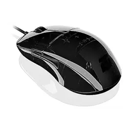 Endgame Gear XM1r Gaming Mouse Dark Reflex negro semitransparente, vista lateral superior: carcasa brillante con interior
