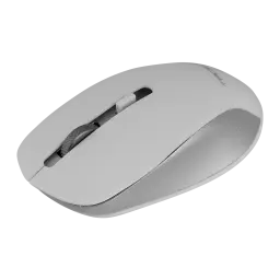 Tacens Zenith 6ZENITHWES blanco, ratón en perspectiva: cuerpo bicolor blanco y plata con rueda texturizada