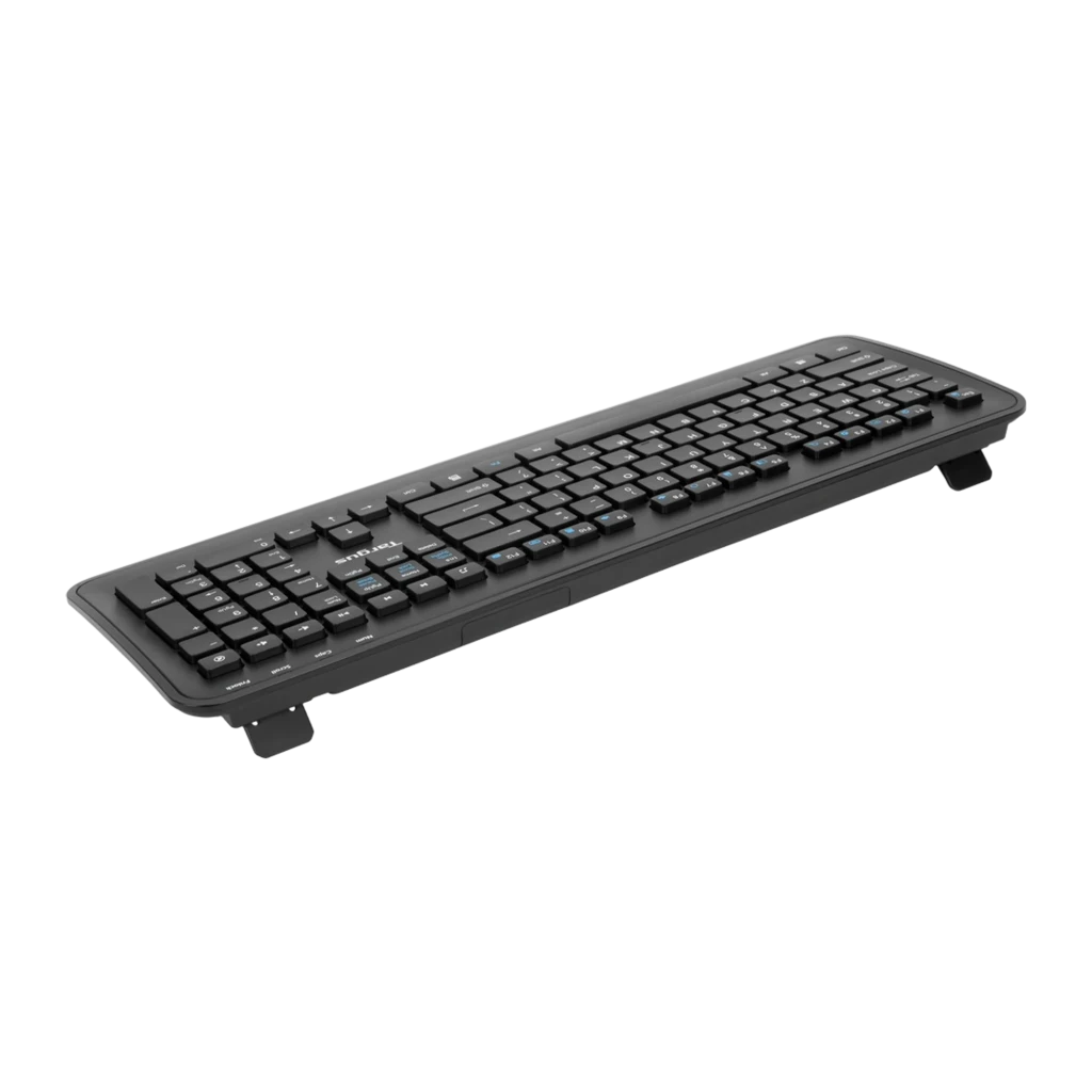 Targus AKM610ES negro, kit completo: teclado y ratón inalámbricos negros vistos desde arriba juntos - Ítem2