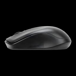 Targus Kit clavier et souris sans fil AKM610ES noir, vue latérale: profil ergonomique de la souris avec texture bicolore
