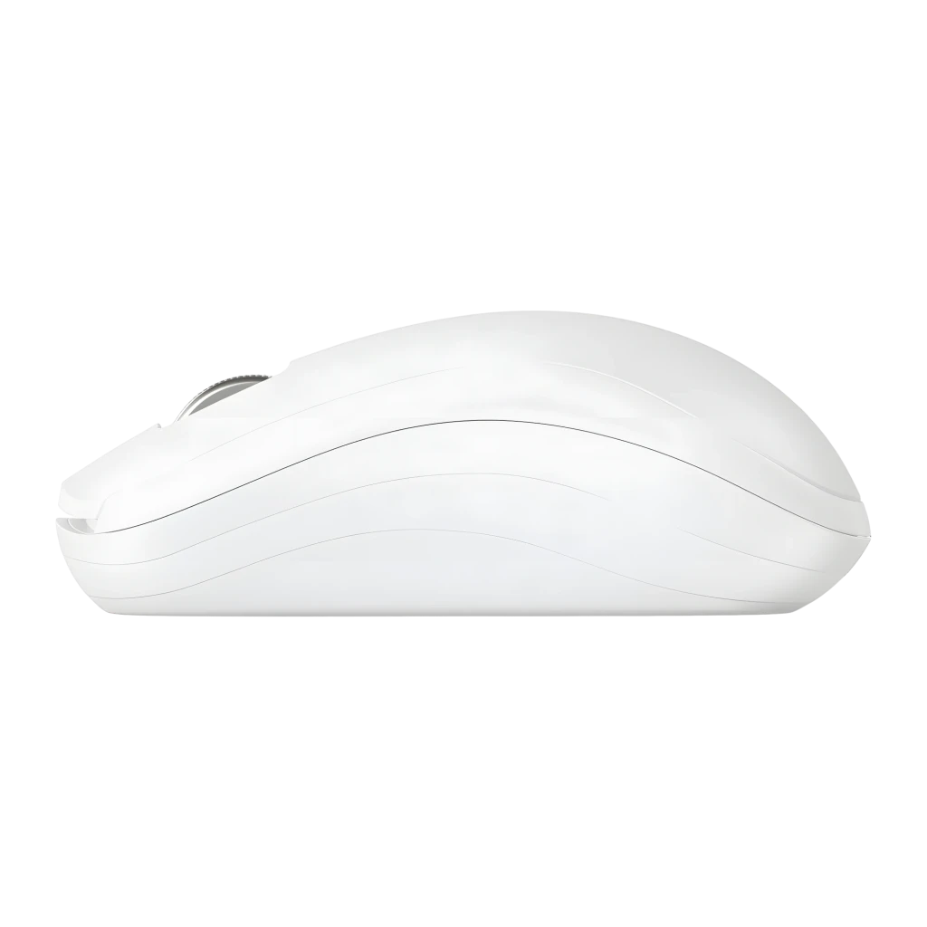 Cherry Souris sans fil MW 2200 Blanc, vue du dessus: molette centrale, boutons et logo Cherry visibles - Ítem5