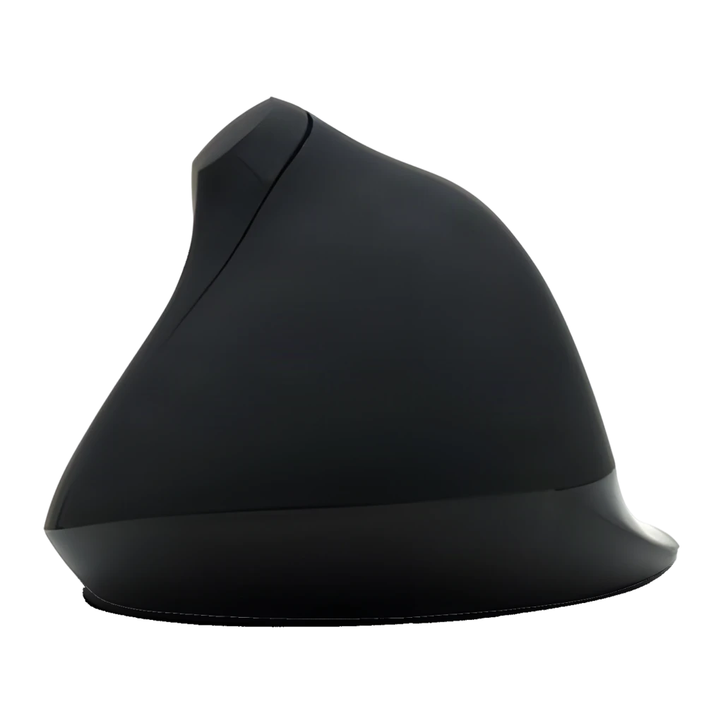 Ewent Souris verticale ergonomique EW3157 1800 DPI noir, vue avant-dessus: forme verticale avec câble USB visible - Ítem4