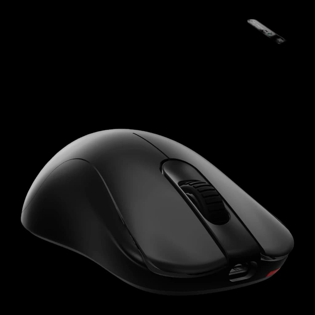 ZOWIE Souris Gaming ZA13-DW Noir, kit complet: souris en angle supérieur avec récepteur USB sans fil flottant