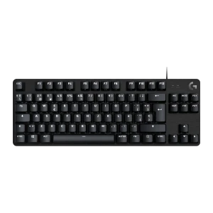 Logitech Teclado G413 TKL SE Preto, vista superior: layout espanhol com teclas mecânicas e logo G no canto direito
