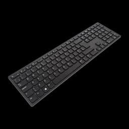 Dell Clavier Pro KB500 Espagnol Noir, vue supérieure angle opposé: disposition des touches vue depuis le côté droit