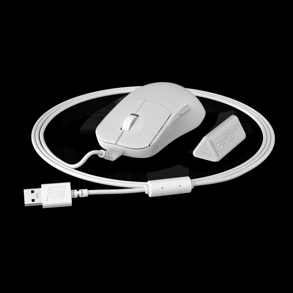 Endgame Gear OP1w 4K Wireless blanc, kit complet: souris, câble USB avec adaptateur et récepteur USB sans fil