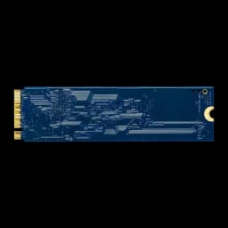 Kingston NV3 M.2 2280 NVMe SSD 4TB bleu, vue de dessus: PCB bleu avec tracé de circuits et connecteur doré M.2