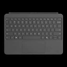 Microsoft Teclado Surface Pro 12 Gris Español, vista superior: teclas QWERTY completas y trackpad integrado