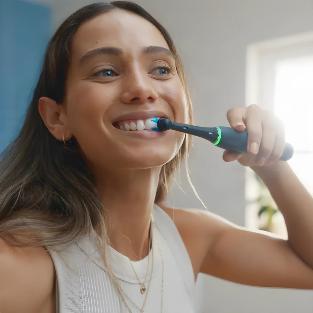 Oral-B Pro 3 3000 CrossAction negro, vista conjunto: cepillo eléctrico negro con caja y cabezal de repuesto - Ítem1