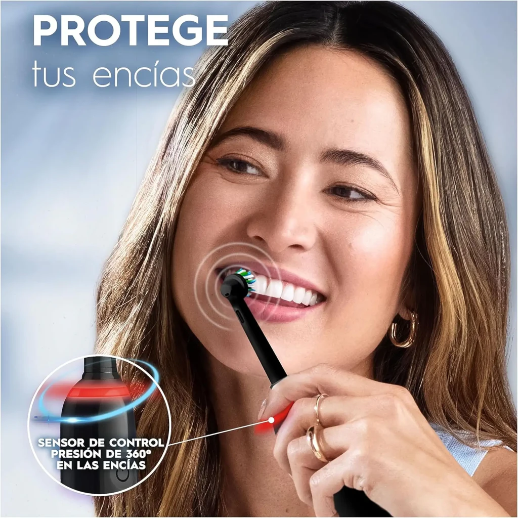 Oral-B Pro 3 3000 CrossAction negro, vista conjunto: cepillo eléctrico negro con caja y cabezal de repuesto - Ítem4