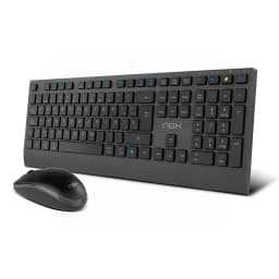 NOX NXLITEDUOSP teclado Ratón incluido Hogar RF Wireless + Bluetooth QWERTY Español Negro - vue principale