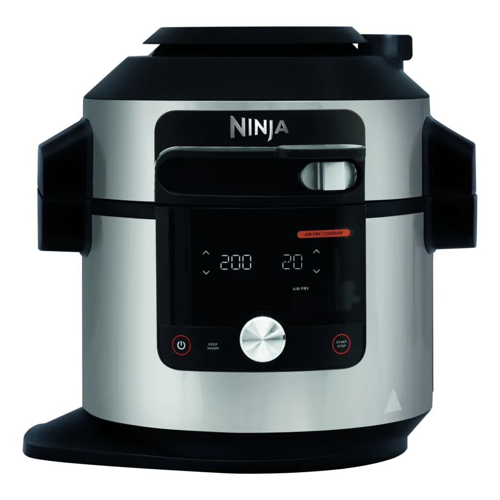 Ninja Foodi 14-in-1 SmartLid Multicooker (stainless steel/bl negro, acero inoxidable - vue principale