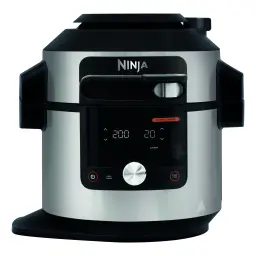 Ninja Foodi 14-in-1 SmartLid Multicooker (stainless steel/bl negro, acero inoxidable - vue principale