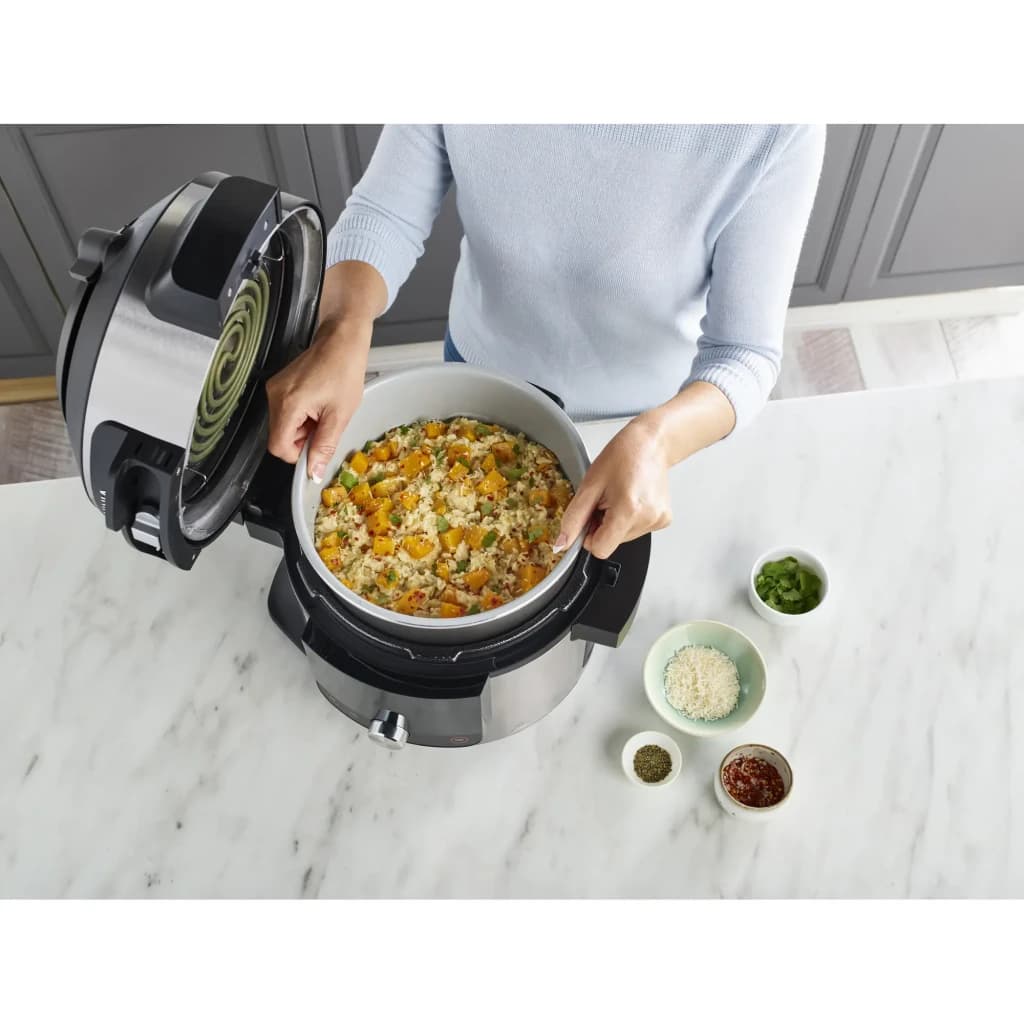 Ninja Foodi 14-in-1 SmartLid Multicooker (stainless steel/bl negro, acero inoxidable - détail 10